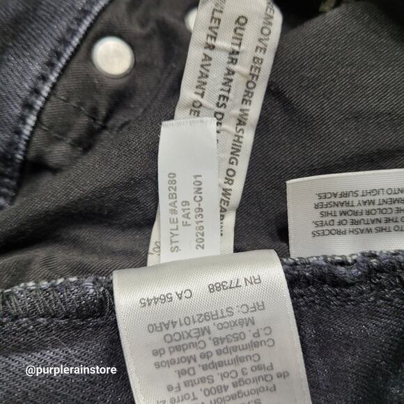 J Crew Jeans 28 Vintage Straight Mid Rise Tummy Control Black Wash Denim - Picture 7 of 14